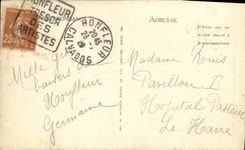 VINTAGE POSTCARD Sea bathings Woman While waiting for the vague Woman Bathing suit