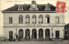 POSTAL Honfleur L ayuntamiento de la VENDIMIA