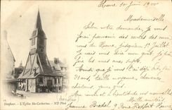 CPA Honfleur L Eglise Sainte Catherine