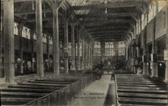 CPA Honfleur Interieur de L Eglise Sainte Catherine