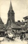 Campana torre de Honfleur de la POSTAL de la VENDIMIA Saint de Catherine Marche