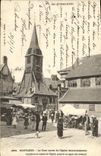 CPA Honfleur La Tour Carree de L Eglise Saint Catherine Marche
