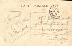 CPA Honfleur La Tour Carree de L Eglise Saint Catherine Marche