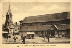 CPA Honfleur Eglise Saint Catherine Marche 