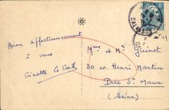 Campana torre de Honfleur de la POSTAL de la VENDIMIA Sainte de Catherine Marche