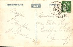 POSTAL Honfleur de la VENDIMIA la Campana torre Sainte de Catherine