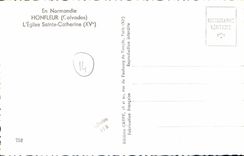 POSTAL MODERNA Honfleur L iglesia Sainte Catherine Marche