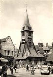 POSTAL MODERNA Honfleur la iglesia Sainte Catherine Hostellerie Lechat de la Campana torre