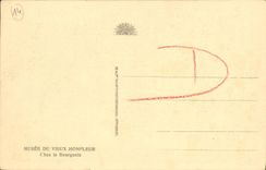 POSTAL Honfleur de la VENDIMIA en el hombre de la clase media