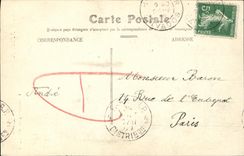 POSTAL Honfleur de la VENDIMIA la iglesia St  Etienne de Ancienen del museo