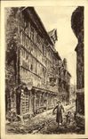 POSTAL Honfleur de la VENDIMIA el museo viejo la casa vieja