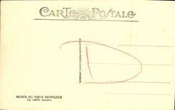 POSTAL Honfleur de la VENDIMIA el museo viejo la casa vieja