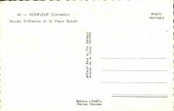 POSTAL MODERNA Honfleur el museo St  Etienne y el lavabo viejo