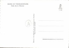 POSTAL MODERNA Honfleur el museo del viejo cuarto del barco de navegacion marina