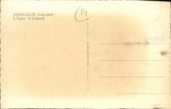 POSTAL MODERNA Honfleur L St Leonard de la iglesia