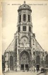 CPA Honfleur Portail de L Eglise St Leonard