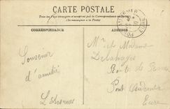 POSTAL Honfleur L iglesia Leonard interior santo de la VENDIMIA