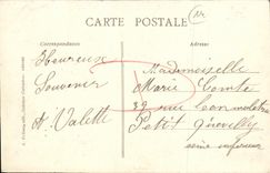 Los festivales de Honfleur de la POSTAL de la VENDIMIA del couronnemetn del ND Gradce del 19 de junio de 1913 la vuelta a los marineros de la camara acorazada que llevan Viergeb REMATAN