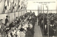 Los festivales de Honfleur de la POSTAL de la VENDIMIA de la coronacion del Nd tolerancia del 19 de junio de 1913 banquetean la TAPA