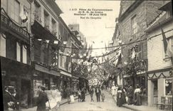 CPA Honfleur Fetes du Couronnement de Nd de Grace 19 juin 1913 Rue du Dauphin TOP