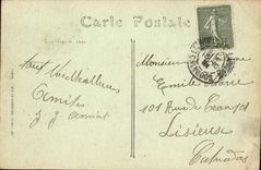 Lugartenencia y L hotel de Honfleur de la POSTAL de la VENDIMIA