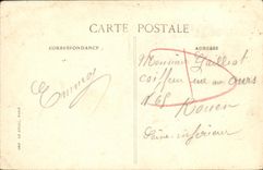 Ninos de la lugartenencia de Honfleur de la POSTAL de la VENDIMIA