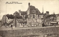 POSTAL Honfleur D vista lugartenencia de la VENDIMIA junto