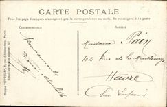 Lugartenencia de Honfleur de la POSTAL de la VENDIMIA la vieja lleva la ciudad