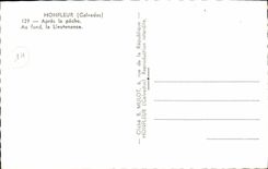 POSTAL MODERNA barco de la lugartenencia de Honfleur del pecado