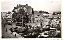 POSTAL MODERNA lugartenencia de Honfleur y los barcos viejos del lavabo