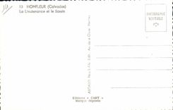 POSTAL MODERNA lugartenencia de Honfleur y los barcos viejos del lavabo