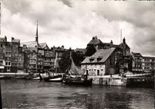 POSTAL MODERNA lavabo viejo de la lugartenencia de Honfleur