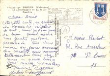 POSTAL MODERNA lugartenencia de Honfleur y los barcos de Hamelin del lugar