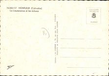 POSTAL MODERNA lugartenencia y cerraduras de Honfleur