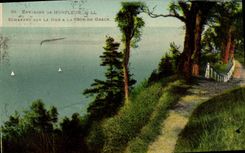 VINTAGE POSTCARD Surroundings of Honfleur Escaped on the sea from the dimension from Grace