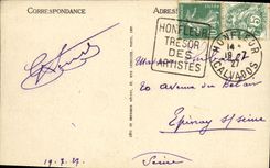 VINTAGE POSTCARD Surroundings of Honfleur Escaped on the sea from the dimension from Grace