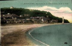 CPA Honfleur Panorama de la Cote de Grace Vue de al jetee