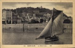 CPA Honfleur Le Mont Joli Bateau 