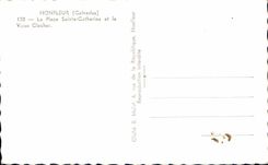 POSTAL MODERNA Honfleur el lugar Sainte Catherine y la campana torre vieja va