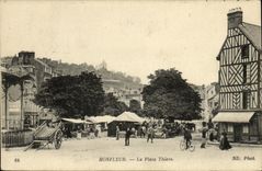 La POSTAL Honfleur de la VENDIMIA el lugar de Thiers va