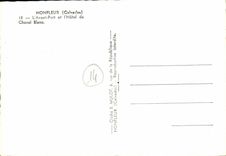 POSTAL MODERNA Honfleur L antes del puerto y L hotel del caballo blanco