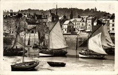 POSTAL MODERNA Honfleur el puerto y la dimension de los barcos de la tolerancia