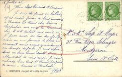 POSTAL MODERNA Honfleur el puerto y la dimension de los barcos de la tolerancia