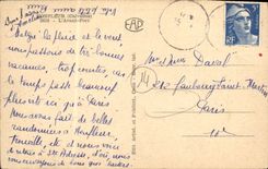 POSTAL Honfleur L de la VENDIMIA antes de los barcos portuarios