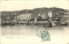 CPA Honfleur Le Port Bateaux