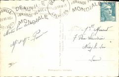 CPM Deauville La Plage Fleurie Les hotels le casino Les jardins 