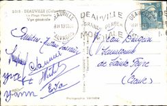 CPM Deauville La Plage Fleurie Vue generale