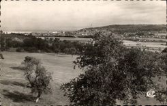 MODERN CARD Deauville the Flowered Beach Panorama taken of the terrace of L hotel of the golf