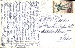 CPM Deauville Trouville Vue generale des deux Plages et la nouvelle Jetee