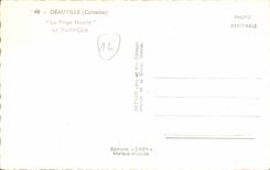 MODERN CARD Deauville the Flowered Beach the Yacht Club